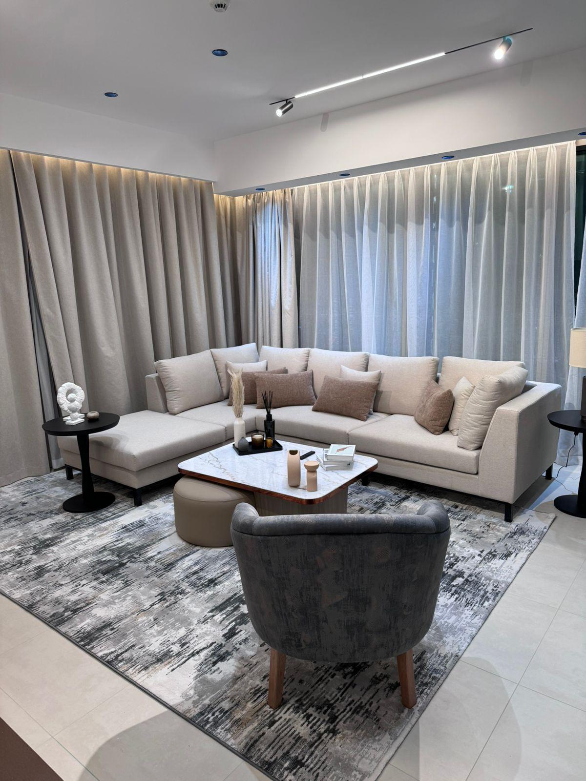 Burj Khalifa residence living space by Lativio