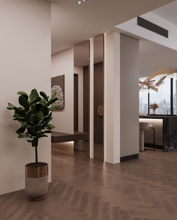 Burj Khalifa residence living room