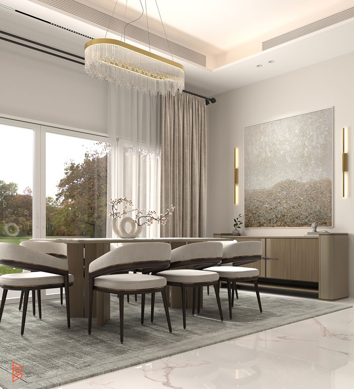 Jumeirah Golf Estates villa lounge